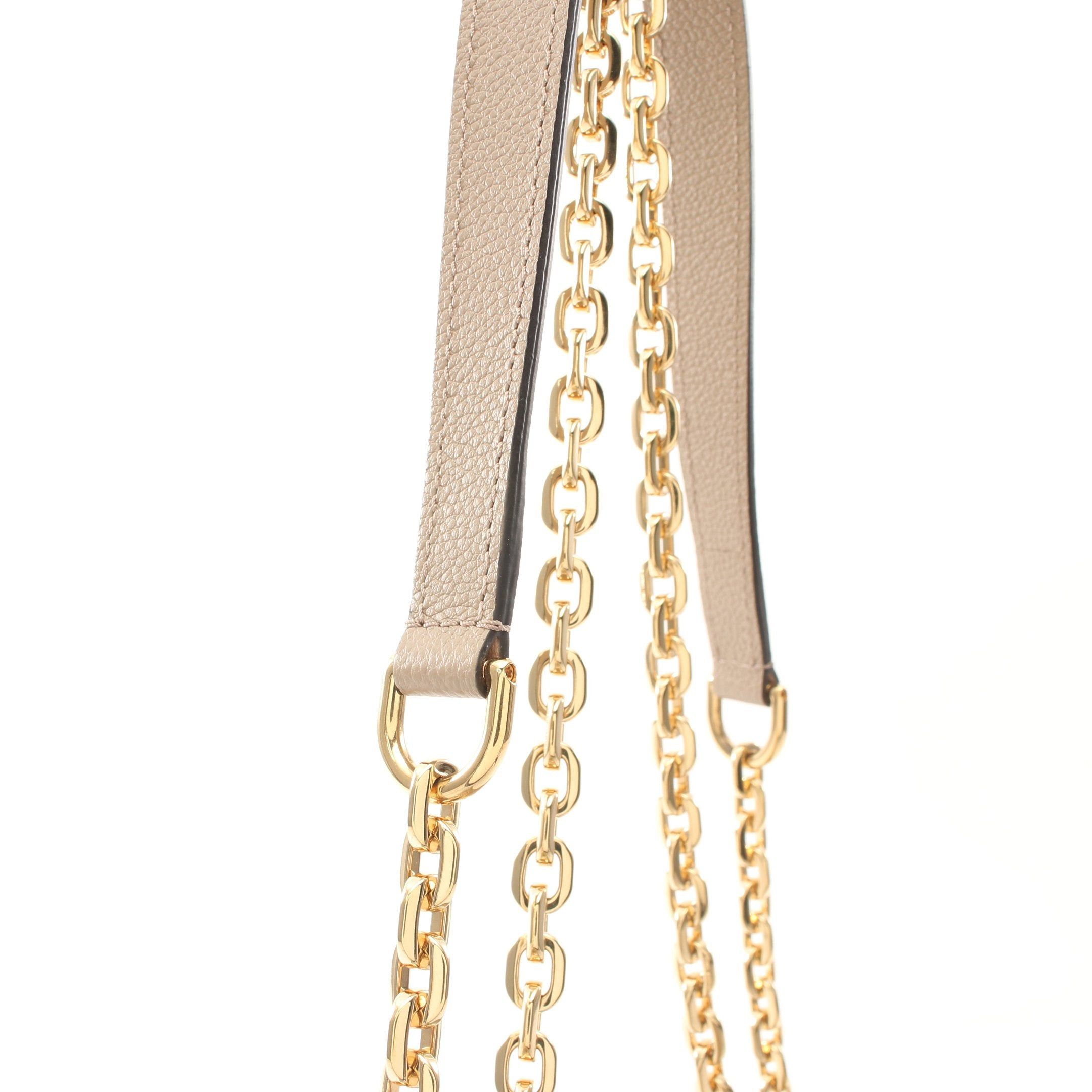 Louis Vuitton Louis Vuitton Marceau Monogram Empreinte Tourterelle Chain Shoulder Bag Leather Gray Beige Size ONE SIZE - 10 Thumbnail
