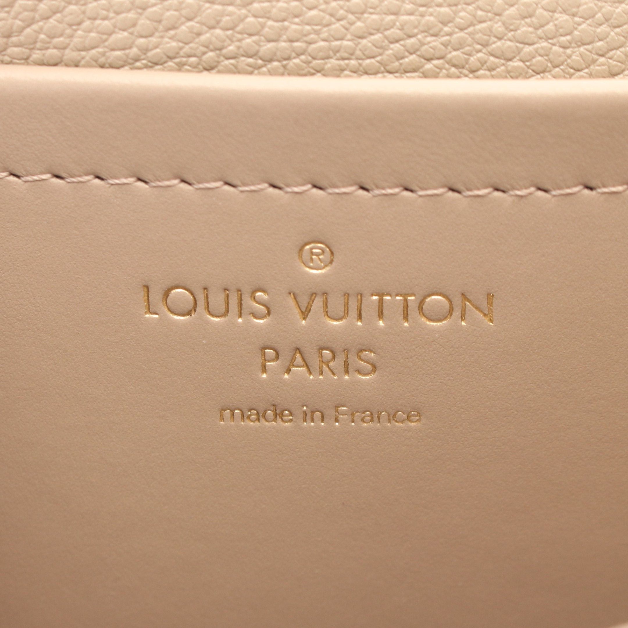 Louis Vuitton Louis Vuitton Marceau Monogram Empreinte Tourterelle Chain Shoulder Bag Leather Gray Beige Size ONE SIZE - 4 Thumbnail