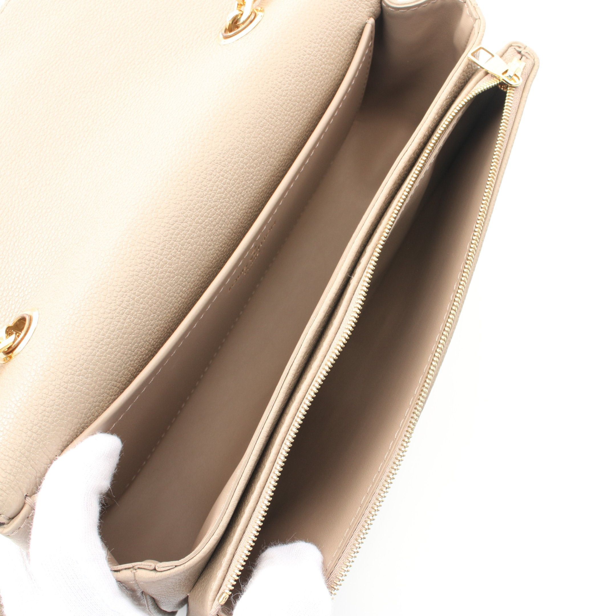 Louis Vuitton Louis Vuitton Marceau Monogram Empreinte Tourterelle Chain Shoulder Bag Leather Gray Beige Size ONE SIZE - 3 Thumbnail