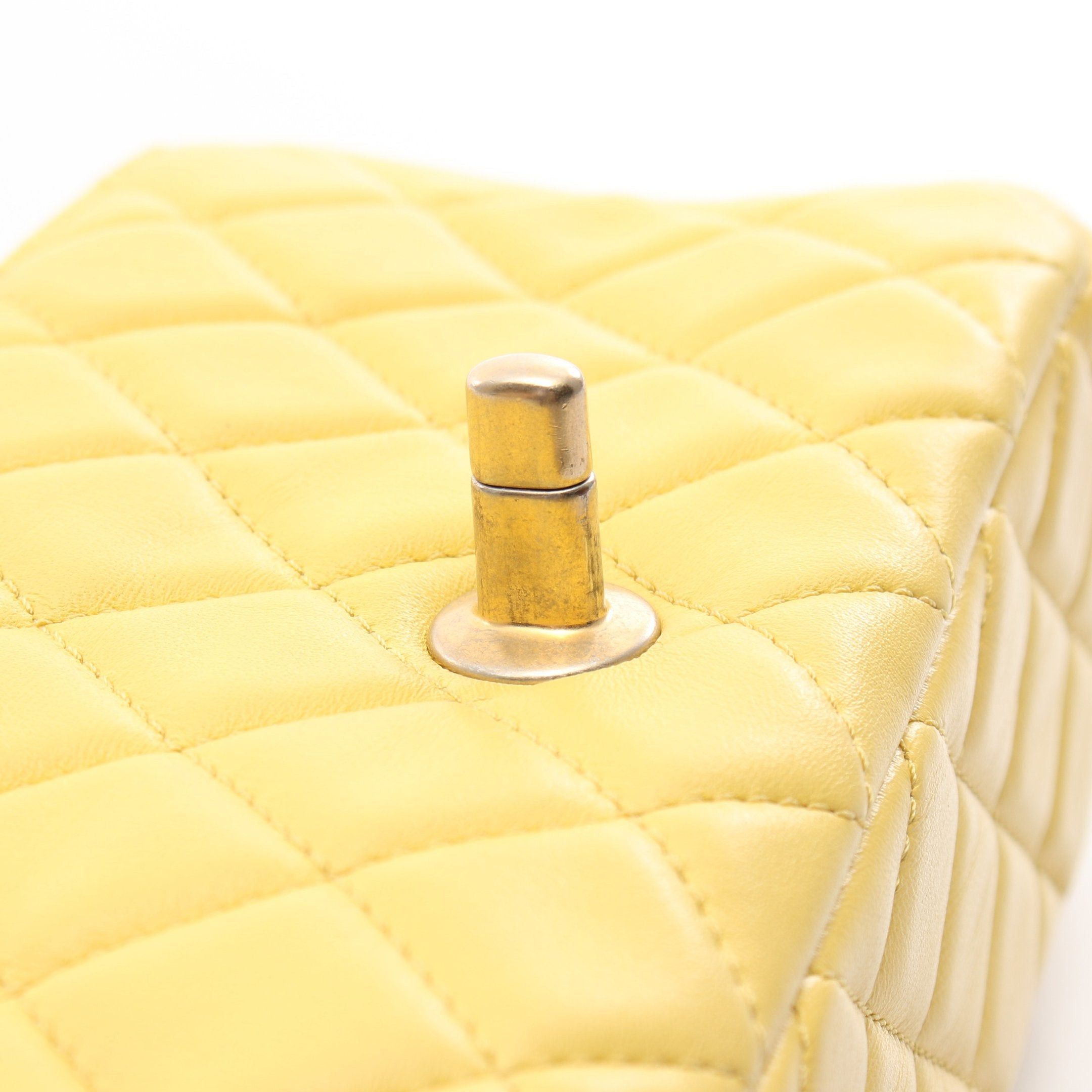 Chanel Chanel Matelasse Chain Shoulder Bag Lambskin Yellow Gold Hardware Size ONE SIZE - 12 Thumbnail