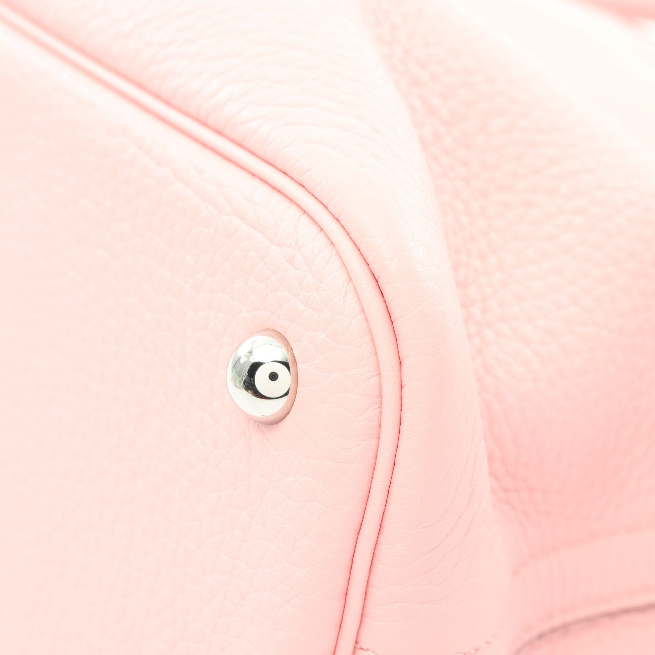 Hermes Hermes Bolide 31 Verso Rose Sakura Nata Handbag Clemence Leather Light Pink Off White Silver Hardware U Stamp Size ONE SIZE - 6 Thumbnail