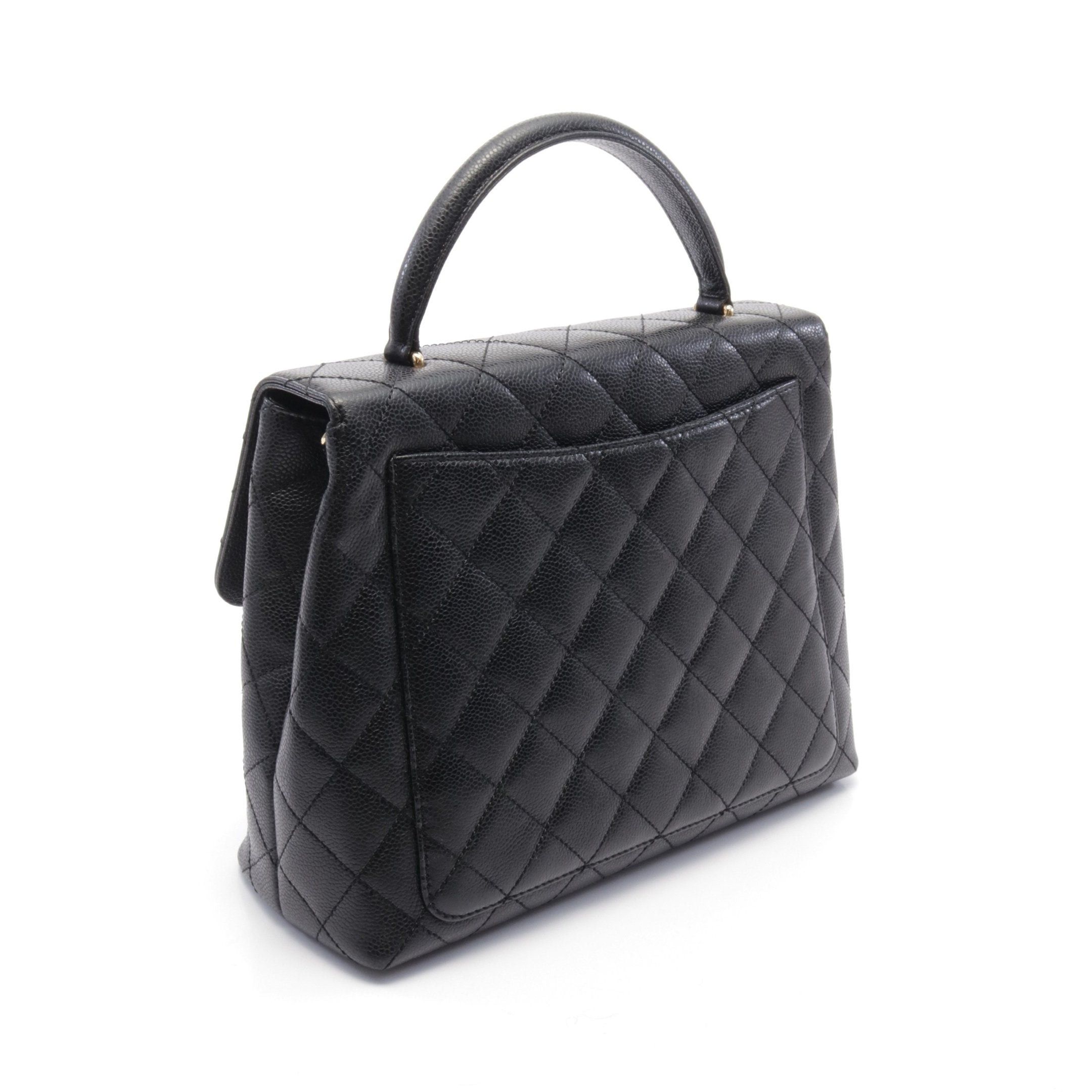 Chanel Chanel Matelasse Handbag Caviar Skin Black Gold Hardware Size ONE SIZE - 2 Thumbnail