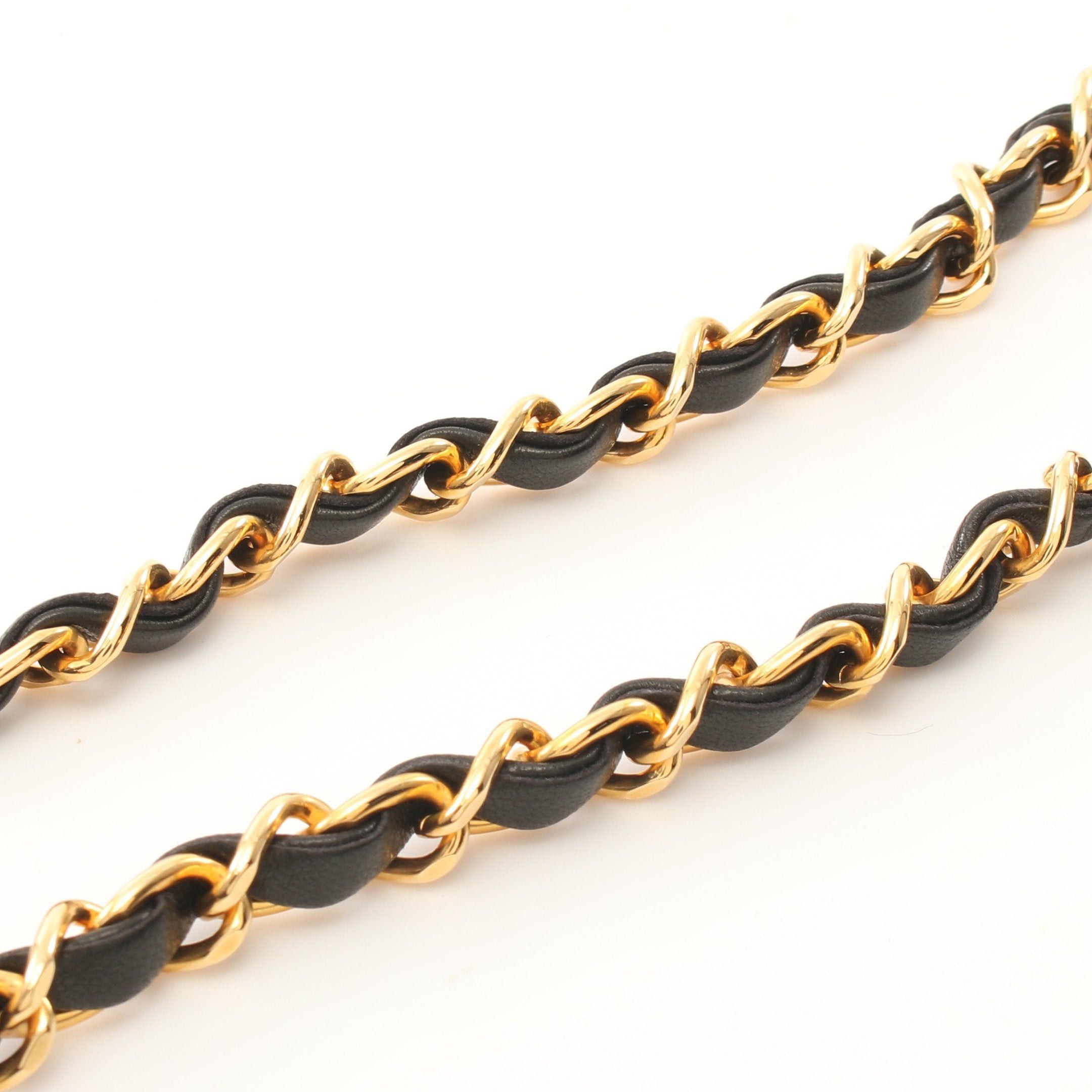 Chanel Chanel Matelasse Chain Shoulder Bag Push Lock Lambskin Black Gold Hardware Size ONE SIZE - 11 Thumbnail