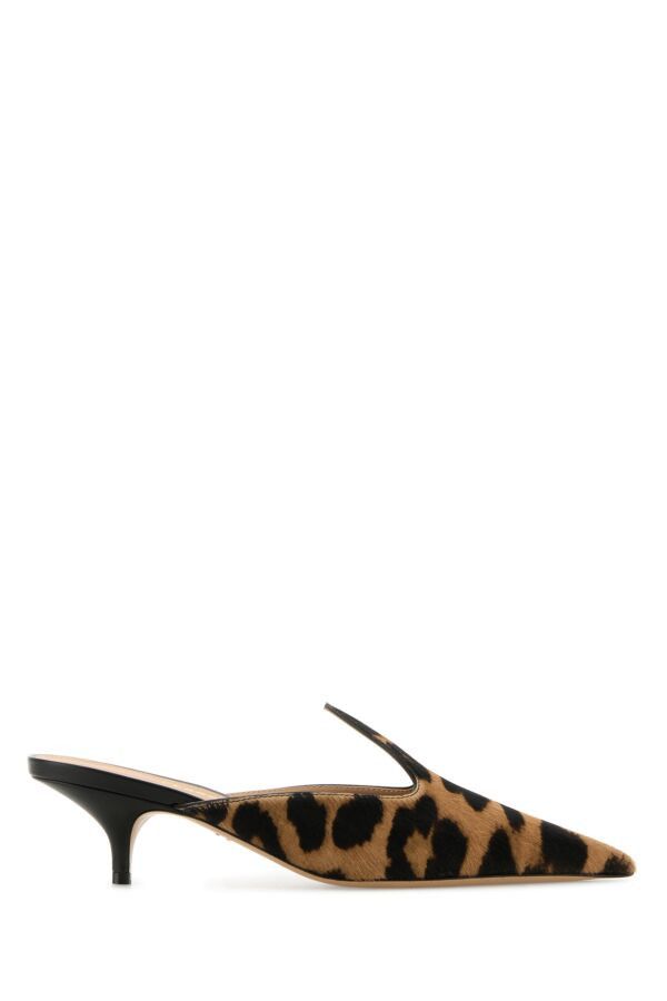 Salvatore Ferragamo Printed Calf Hair Dorye Mules Size US 6.5 / IT 36.5 - 3 Thumbnail