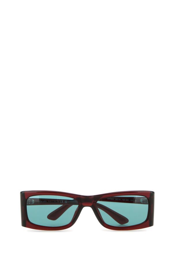 Prada Burgundy Acetate Opr B03s Sunglasses Size ONE SIZE - 4 Thumbnail