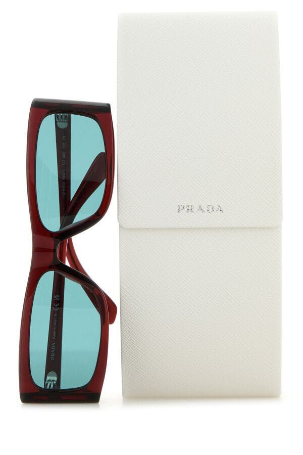 Prada Burgundy Acetate Opr B03s Sunglasses Size ONE SIZE - 5 Thumbnail