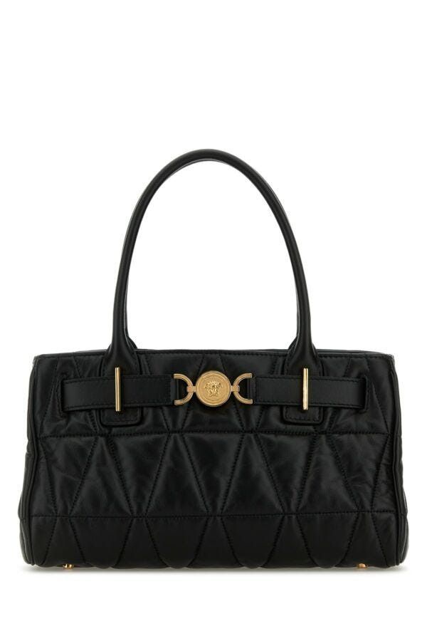 Versace Black Leather Medusa 95 Shopping Bag Size ONE SIZE - 3 Thumbnail