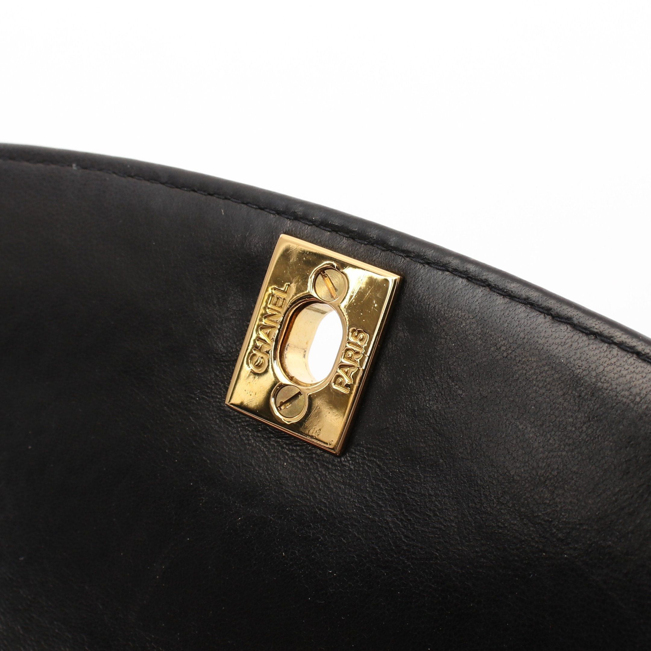 Chanel Chanel Matelasse Diana Flap Chain Shoulder Bag Lambskin Black Gold Hardware Size ONE SIZE - 10 Thumbnail