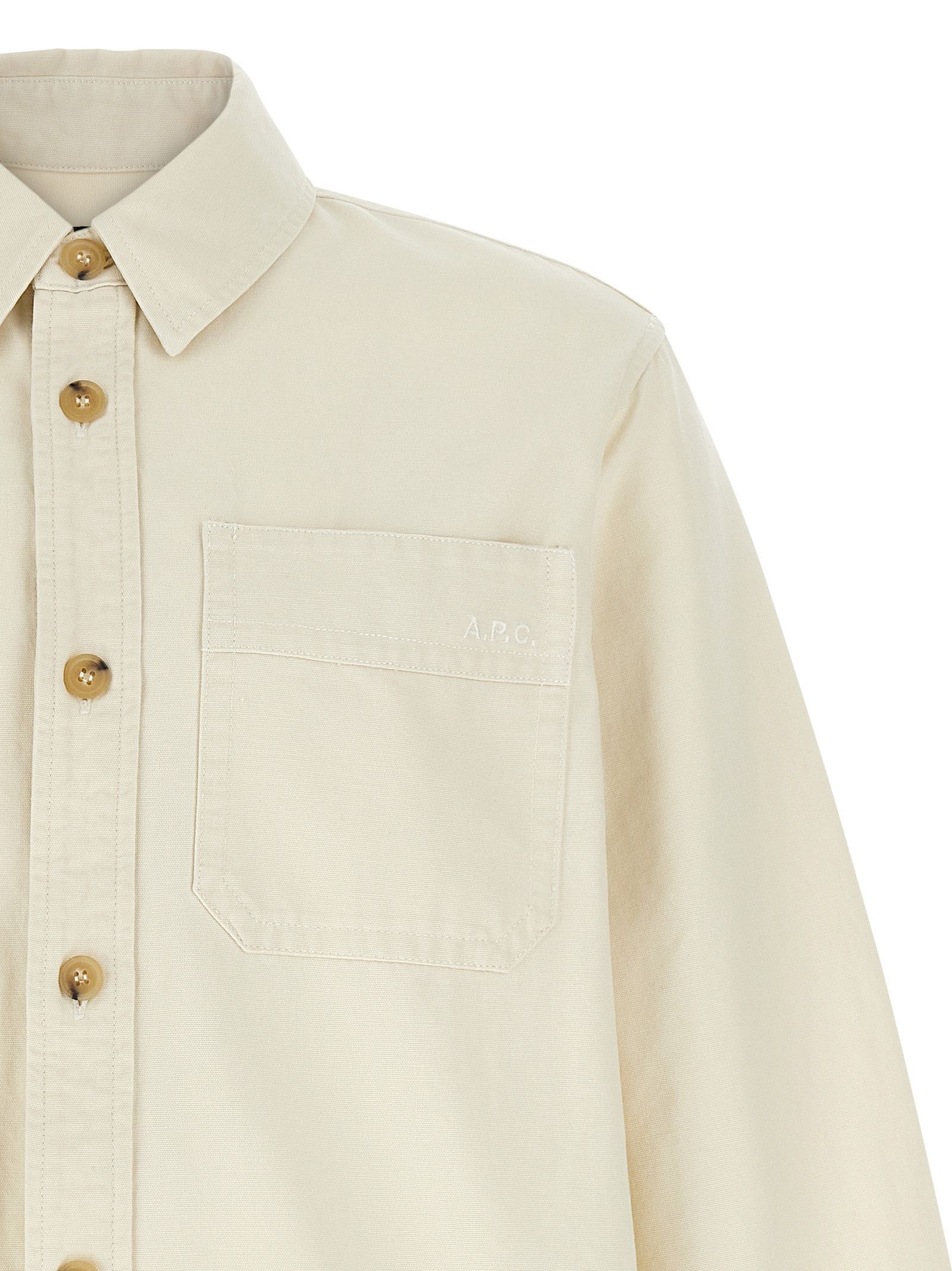 A.P.C. Logo Embroidery Shirt Size US M / EU 48-50 / 2 - 3 Thumbnail