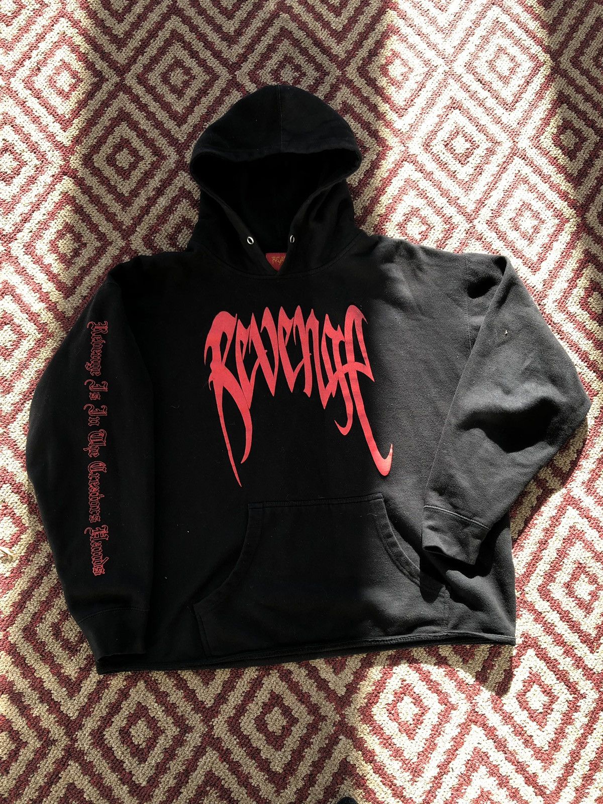 Revenge Revenge XXX Revenge Is In The Creators Hands Hoodie Black Grailed