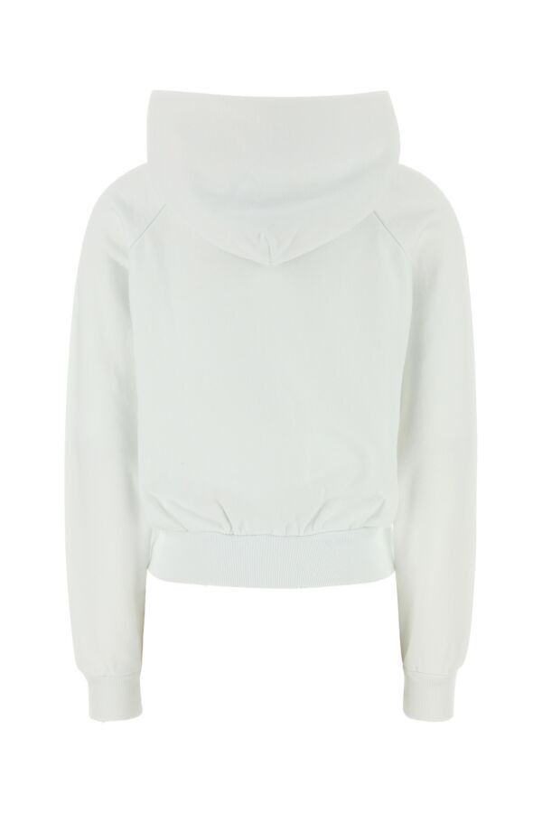 Prada White Cotton Sweatshirt Size XS / US 0-2 / IT 36-38 - 4 Thumbnail