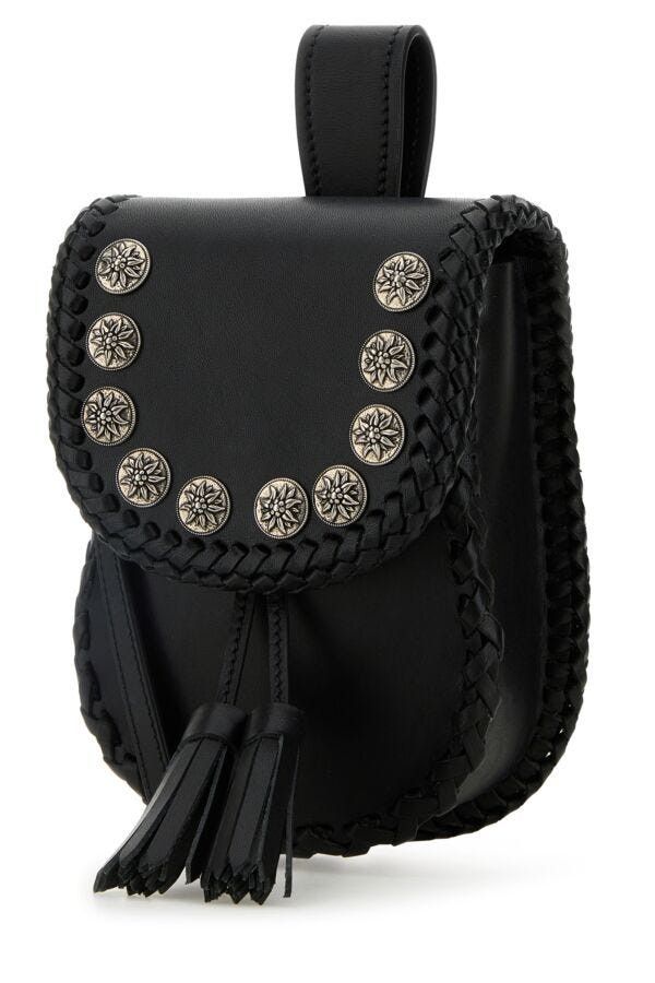 Prada Black Leather Crossbody Bag Size ONE SIZE - 4 Thumbnail