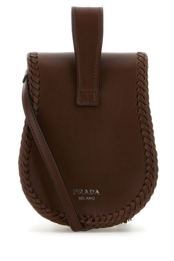 Prada Brown Leather Crossbody Bag Size ONE SIZE - 5 Thumbnail
