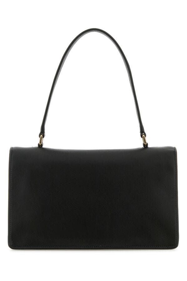 Prada Black Leather Handbag Size ONE SIZE - 5 Thumbnail