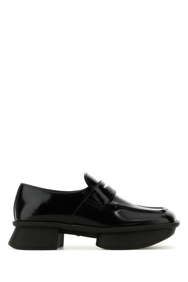 Prada Black Leather Equal Loafers Size US 11 / IT 41 - 3 Thumbnail