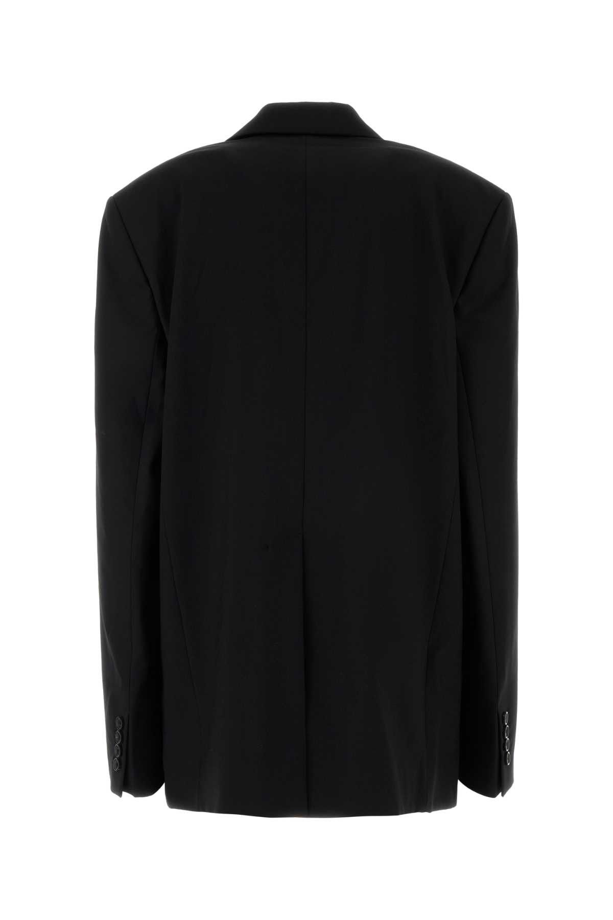 Y/Project Black Stretch Jersey Oversize Blazer Size S / US 4 / IT 40 - 2 Thumbnail