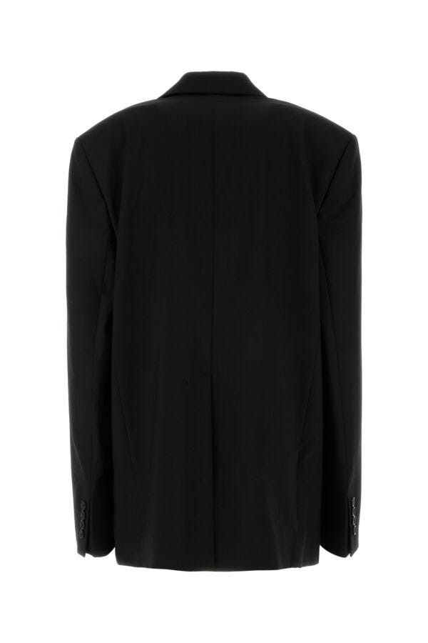 Y/Project Black Stretch Jersey Oversize Blazer Size XS / US 0-2 / IT 36-38 - 4 Thumbnail