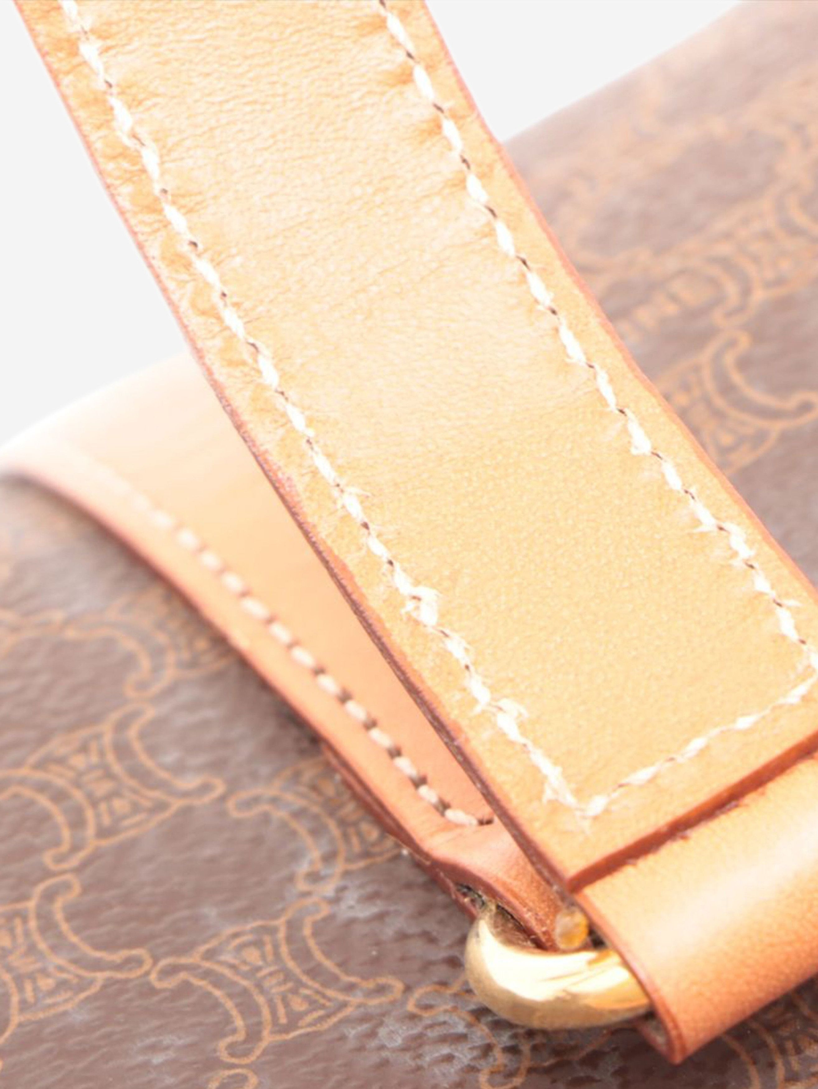 Brown Macadam PVC and leather bag