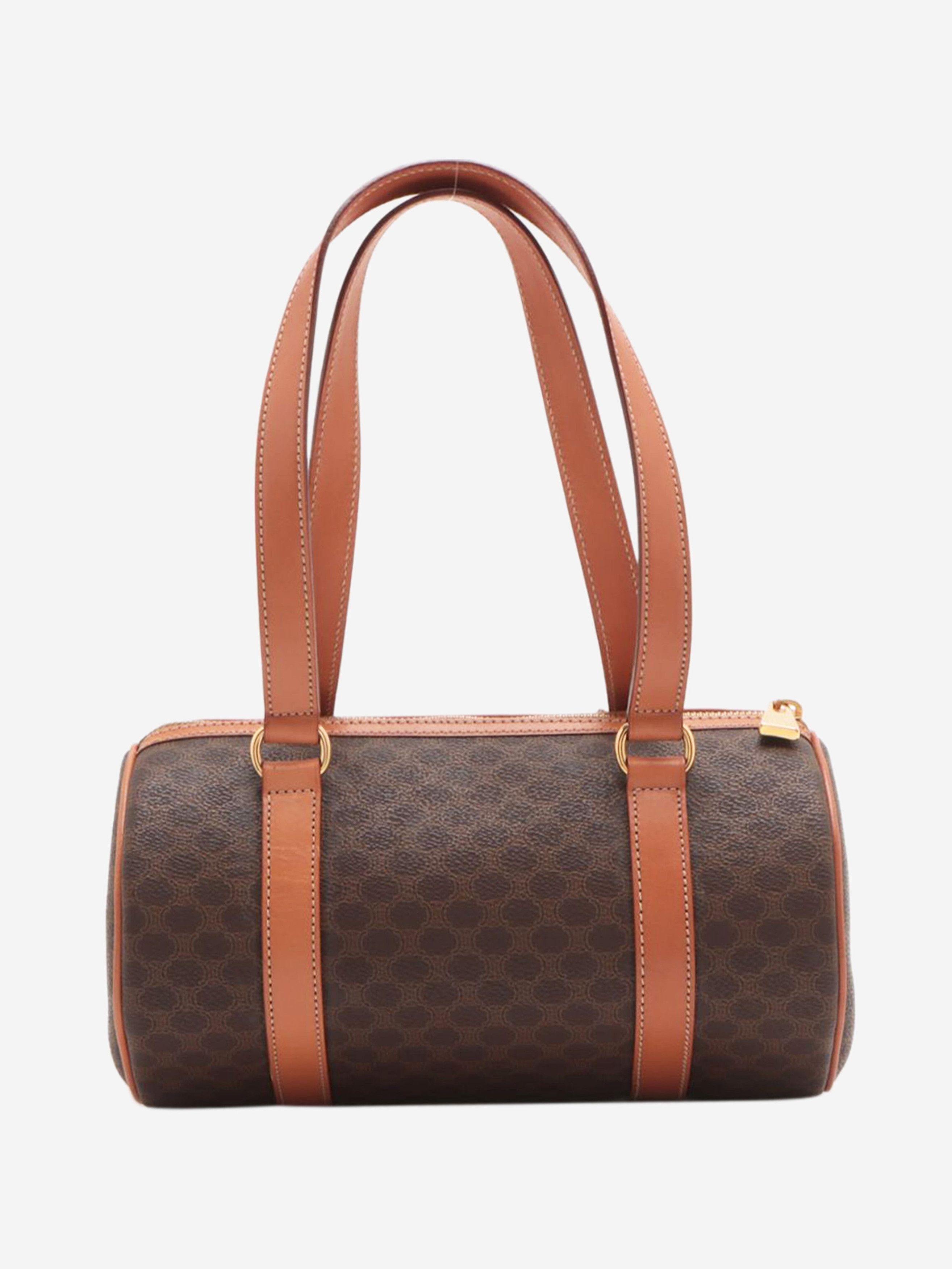 Brown Macadam PVC and leather bag