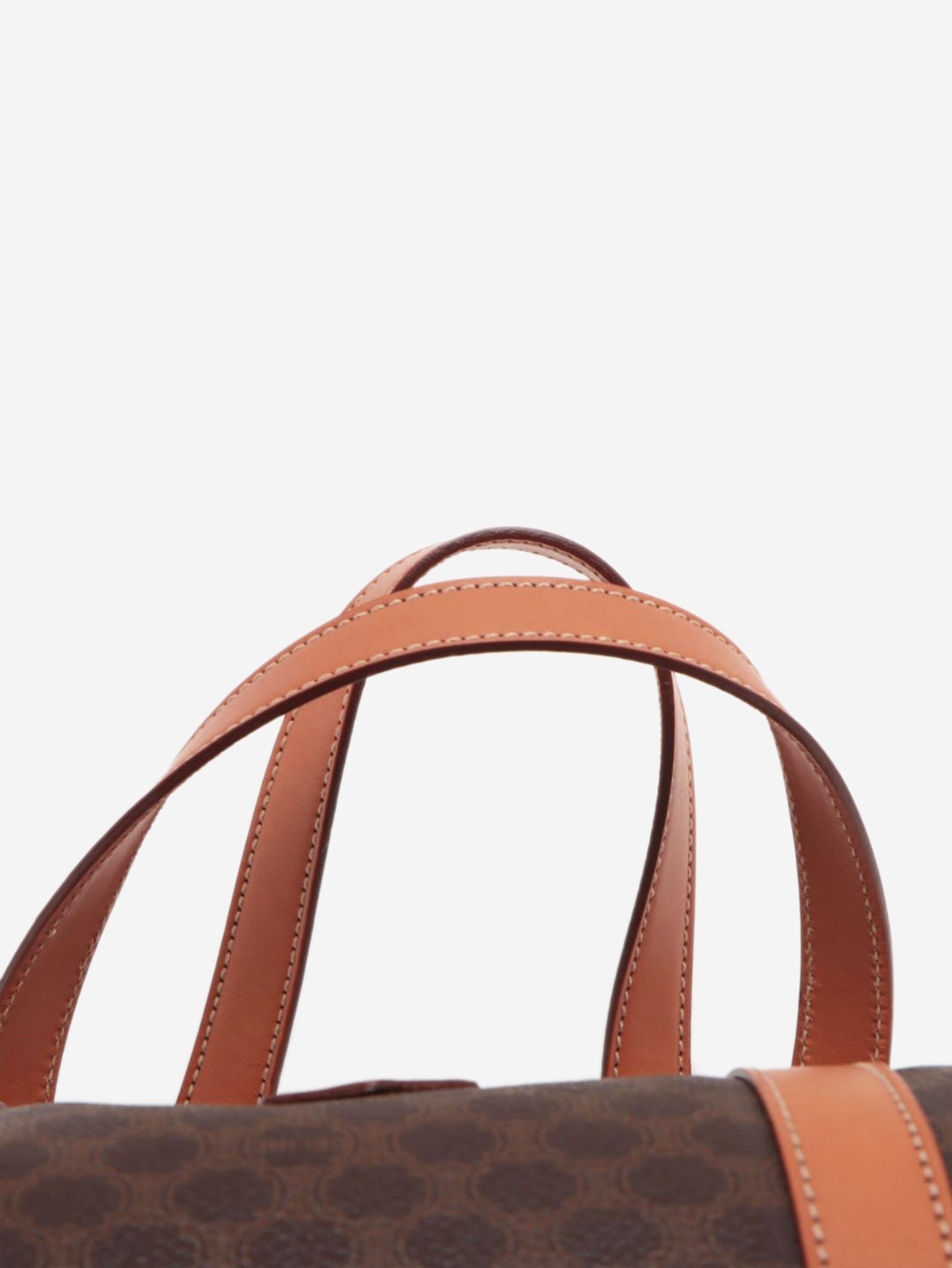 Brown Macadam PVC and leather bag