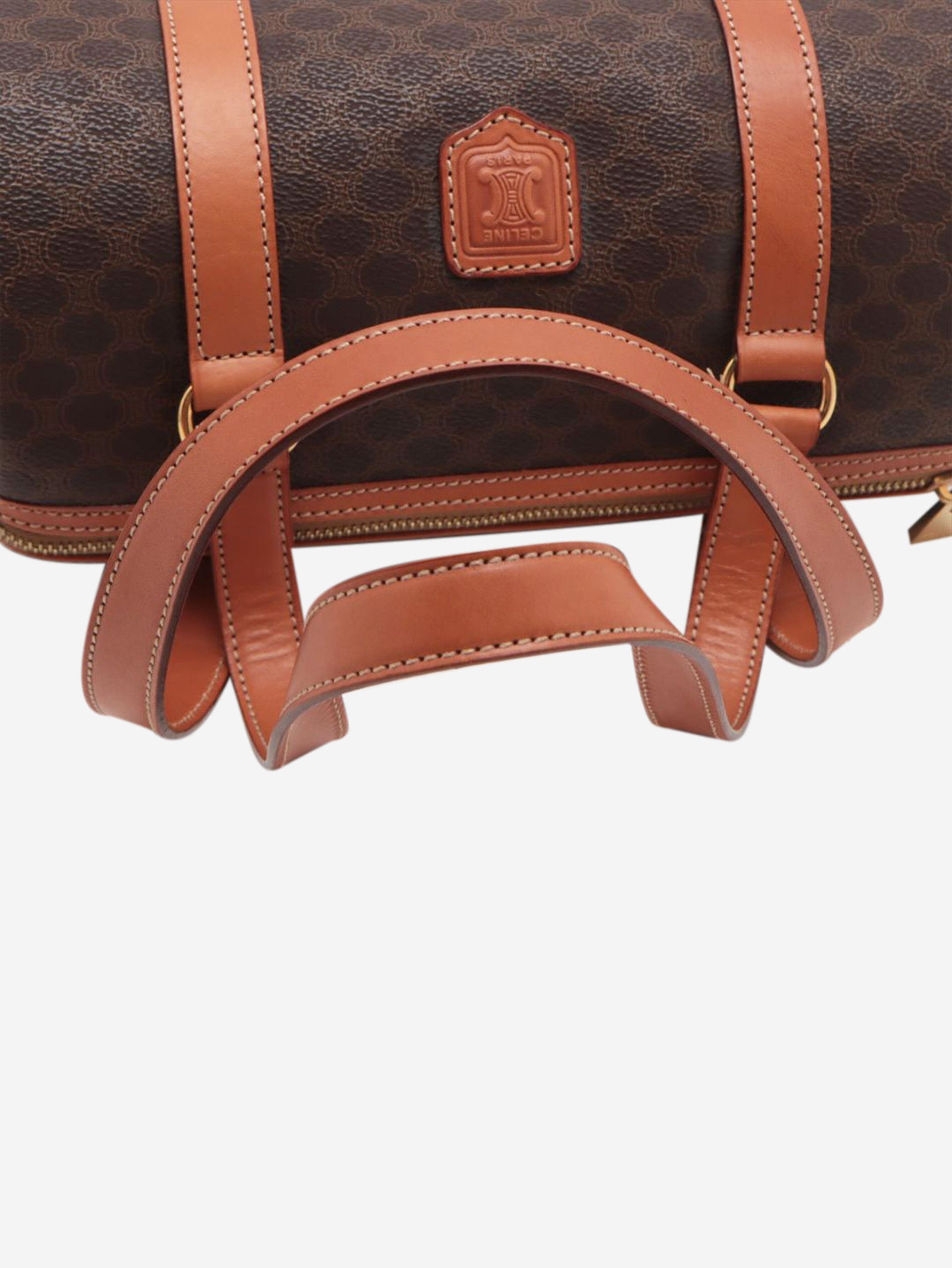 Brown Macadam PVC and leather bag