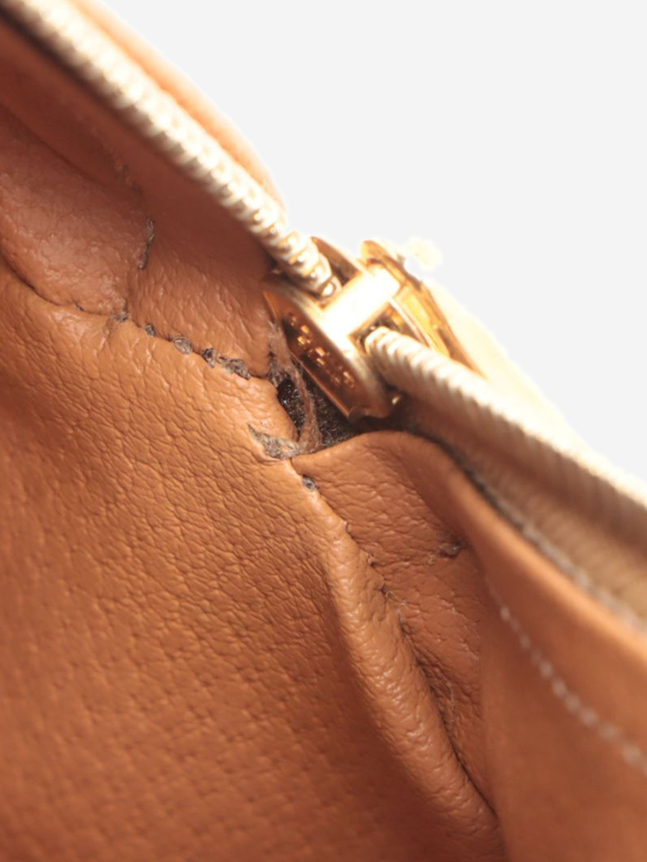 Brown Macadam PVC and leather bag