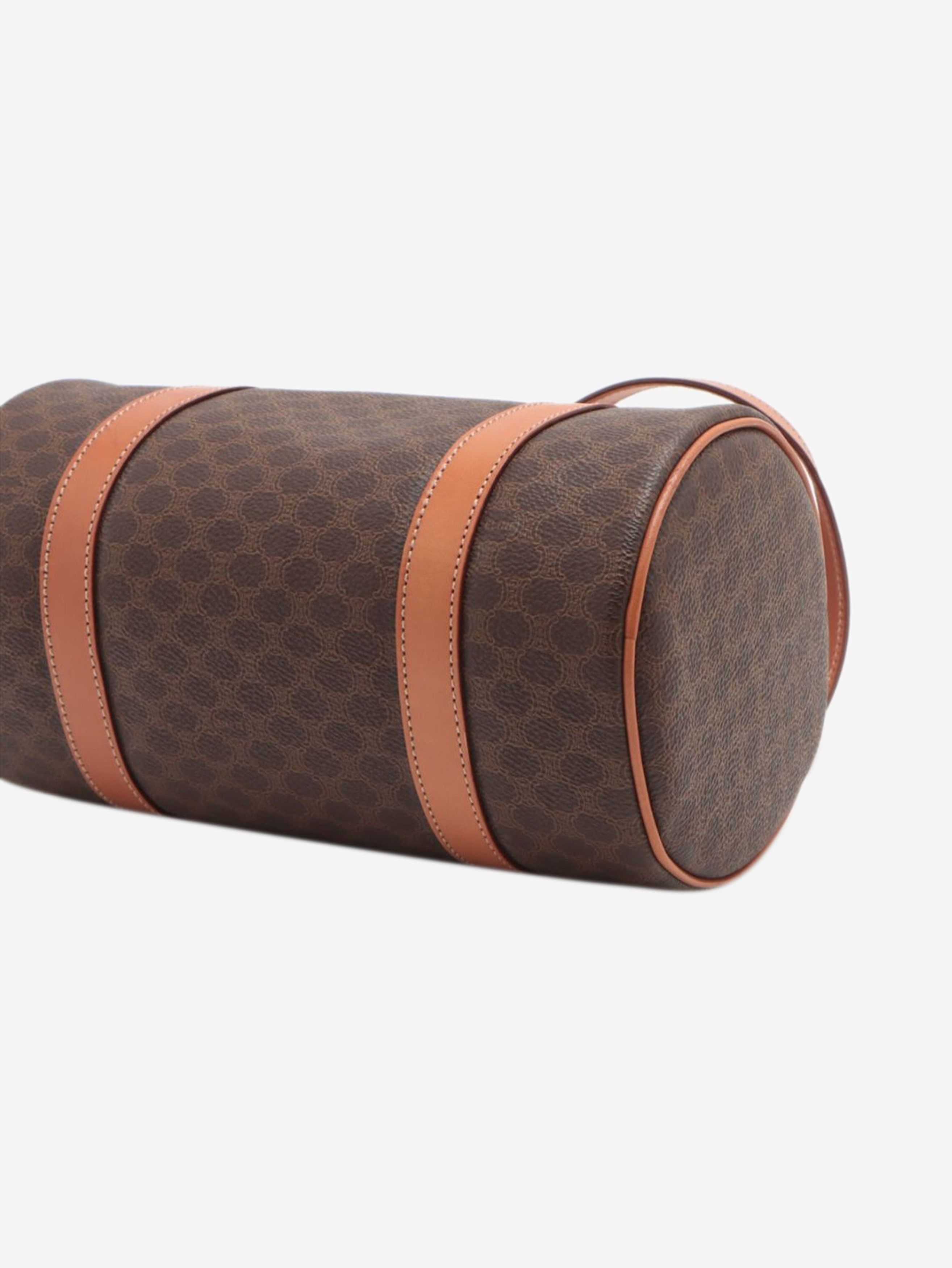 Brown Macadam PVC and leather bag