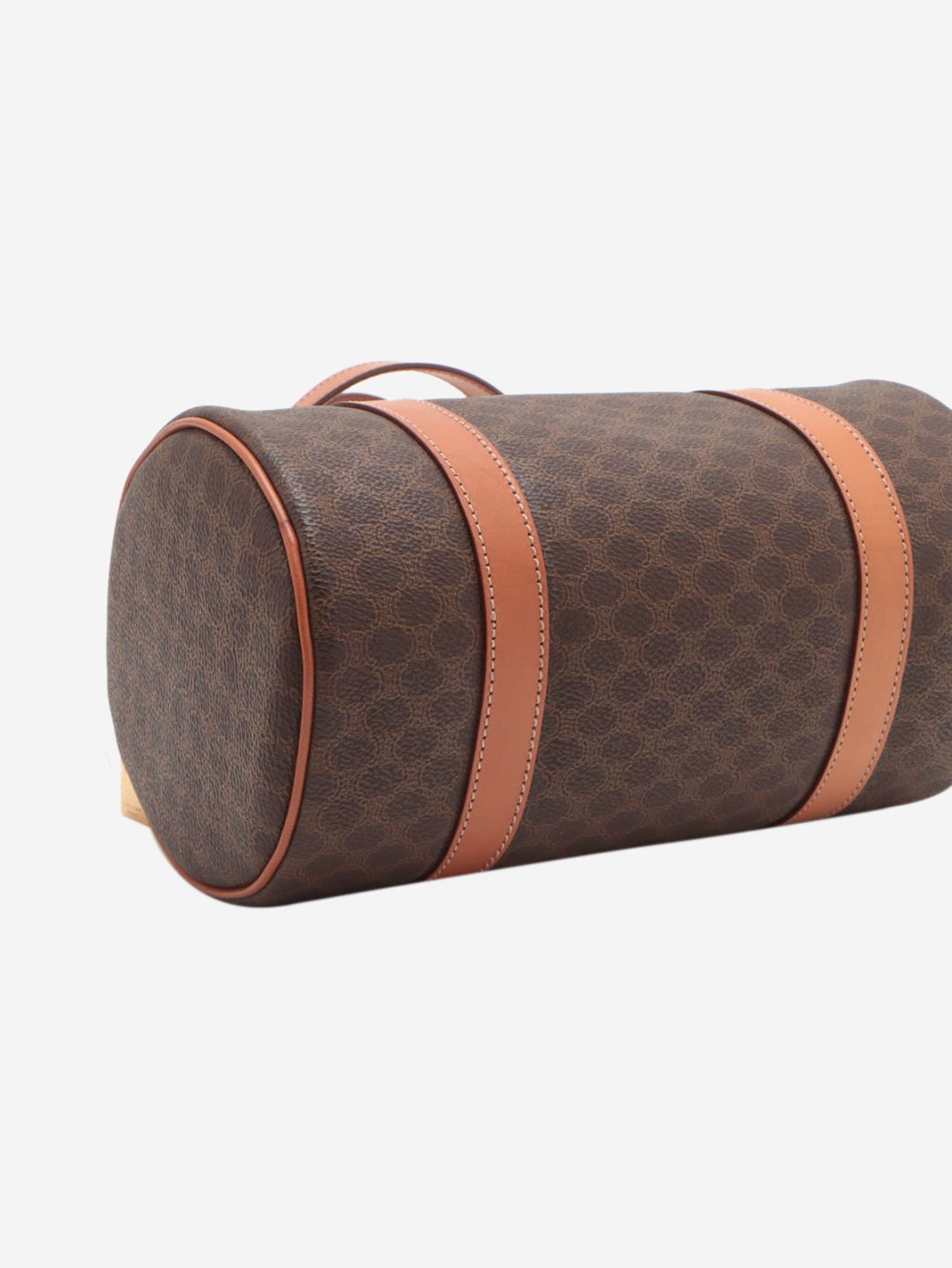 Brown Macadam PVC and leather bag