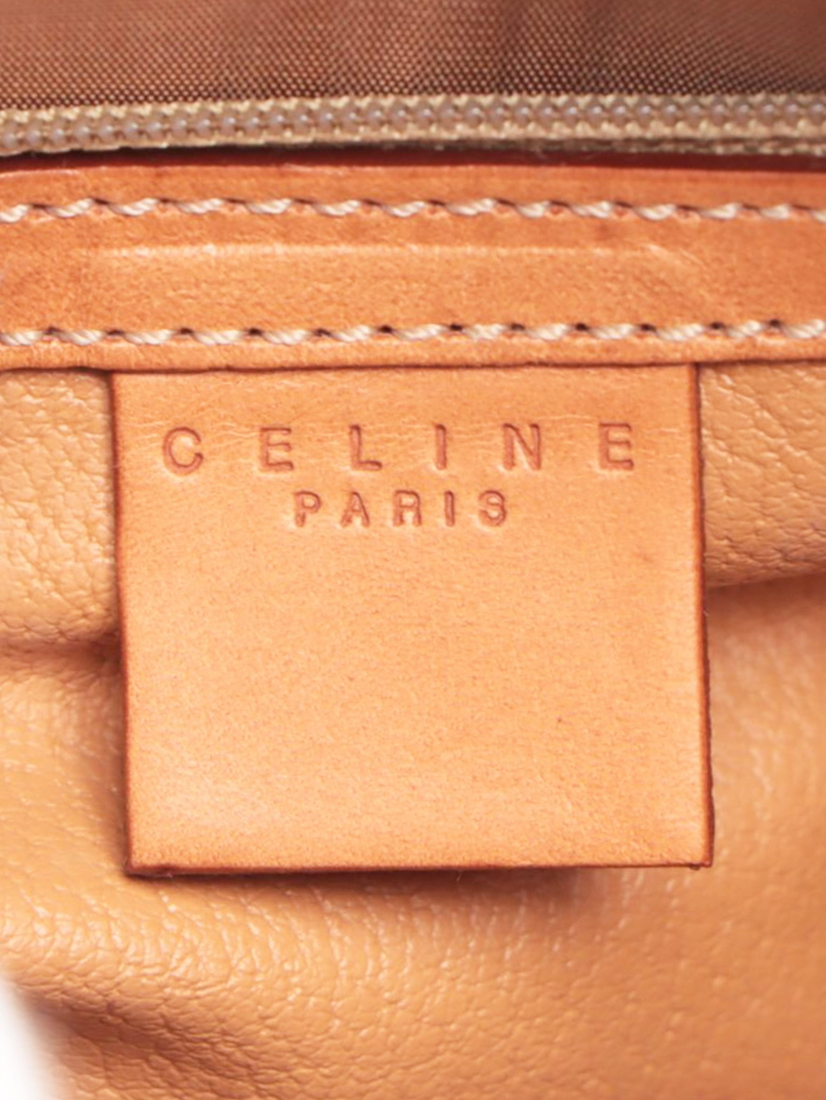 Brown Macadam PVC and leather bag