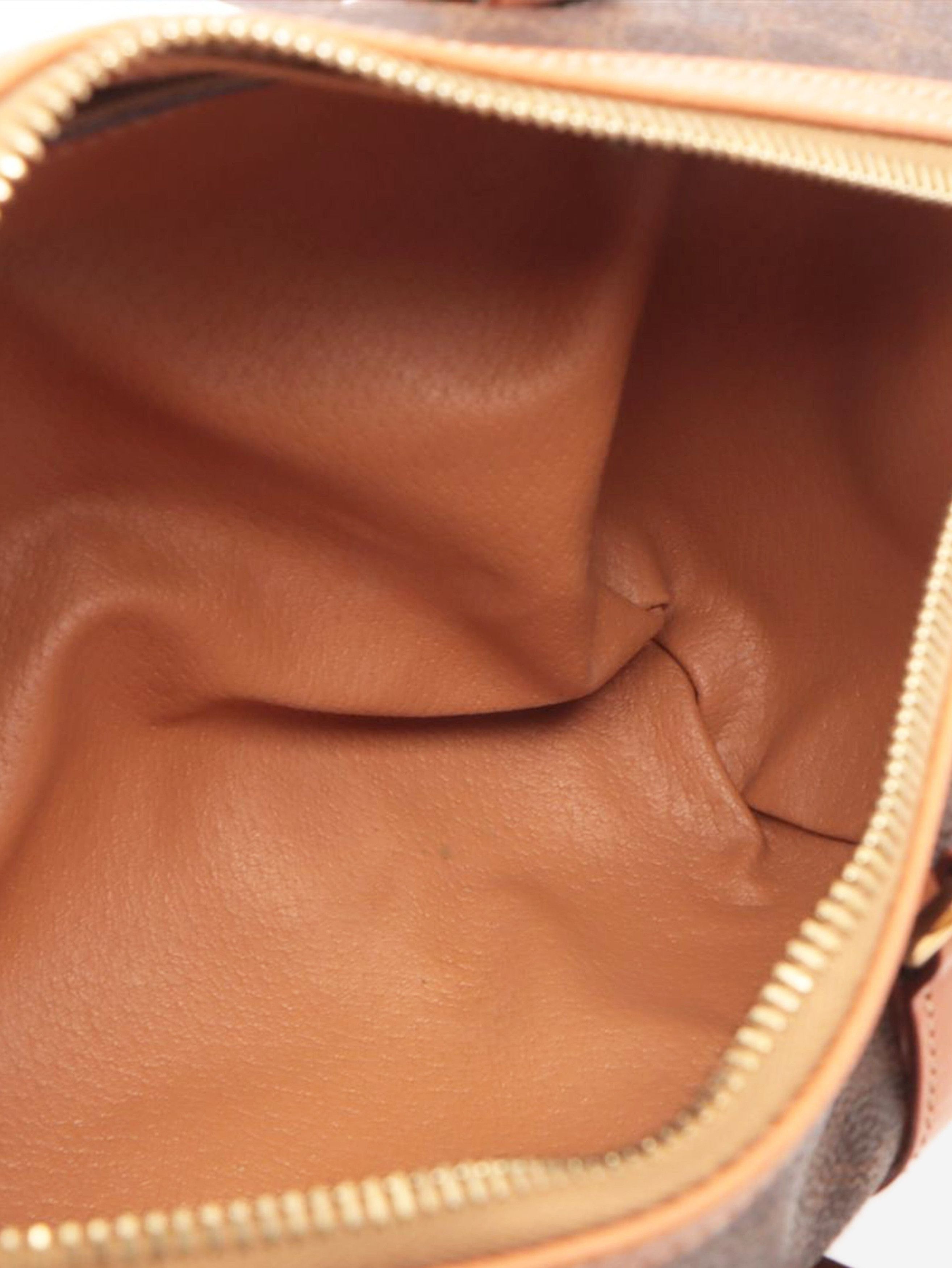 Brown Macadam PVC and leather bag