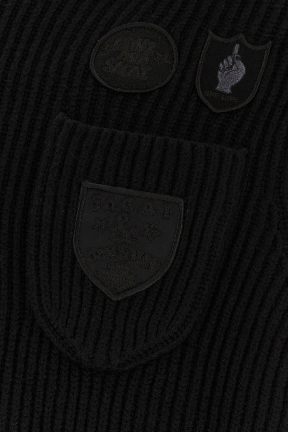 Sacai Sacai Gonz Multi Patch Nylon Twill X Knit Sweater Size US S / EU 44-46 / 1 - 3 Thumbnail
