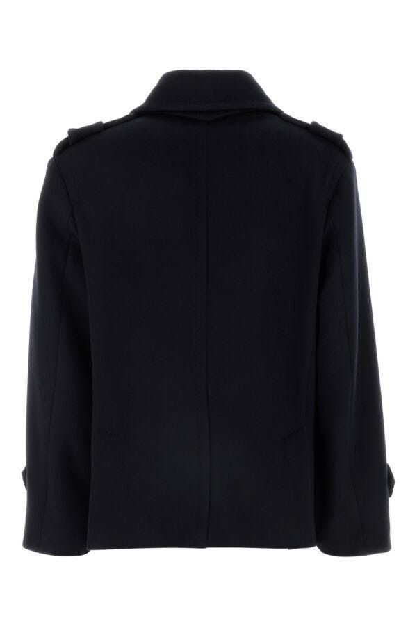 Max Mara Dark Blue Wool Blend Laveno Coat Size S / US 4 / IT 40 - 4 Thumbnail