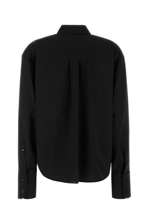 Sportmax Black Wool Mappa Shirt Size XS / US 0-2 / IT 36-38 - 4 Thumbnail