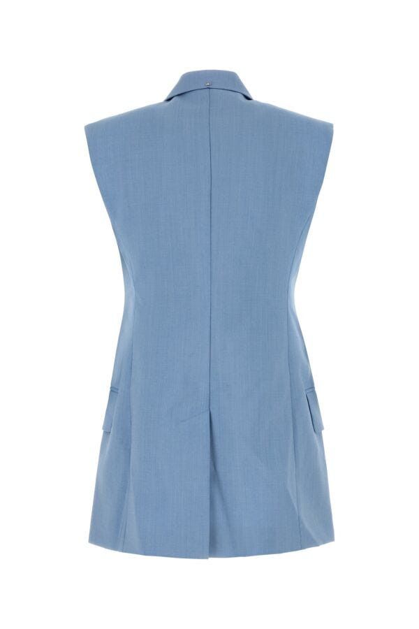 Sportmax Light Blue Wool Blend Ilex Vest Size M / US 6-8 / IT 42-44 - 4 Thumbnail