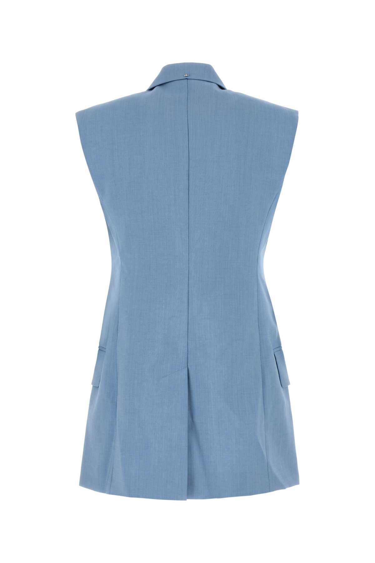 Sportmax Light Blue Wool Blend Ilex Vest Size L / US 10 / IT 46 - 2 Thumbnail