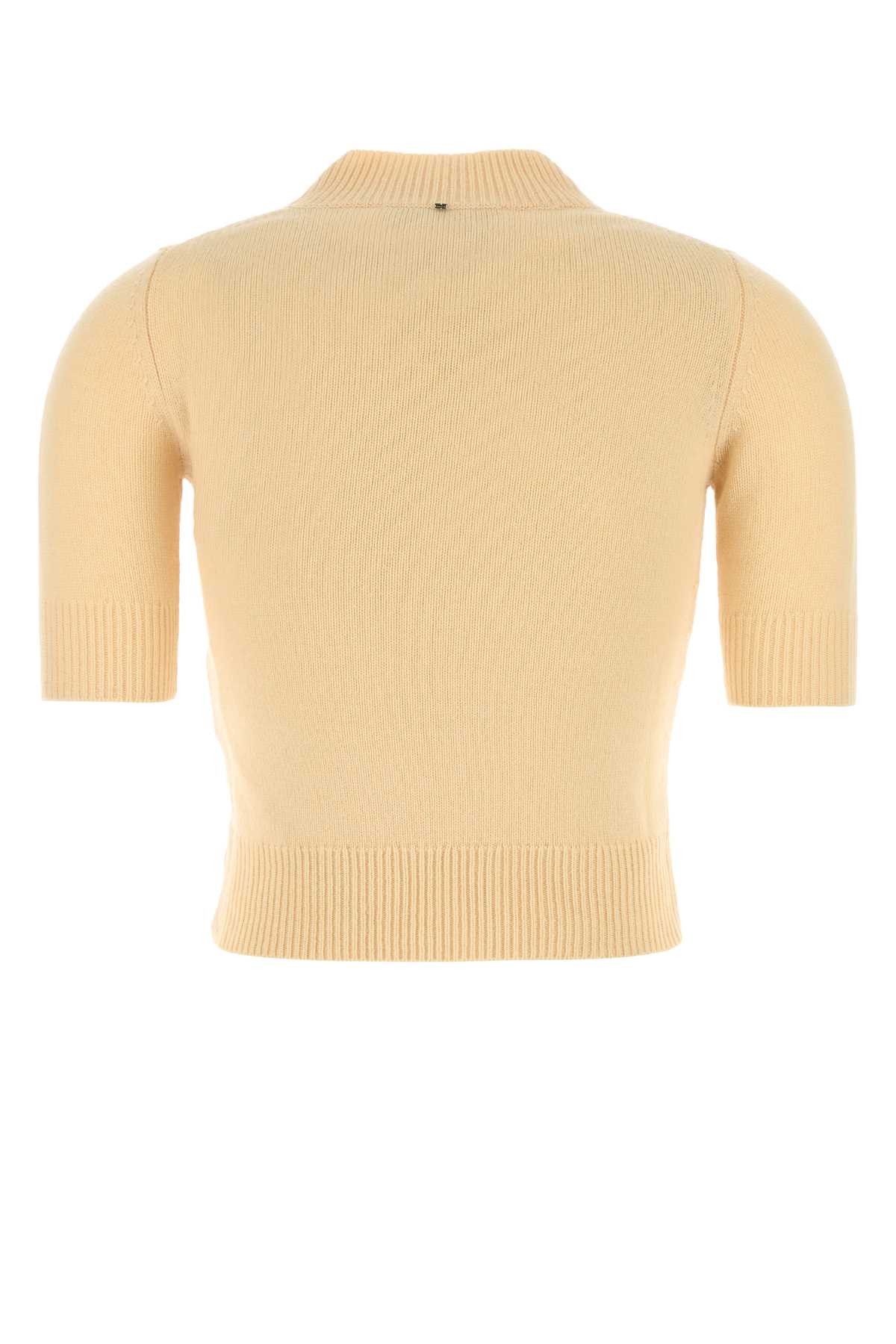 Sportmax Yellow Wool Blend Renon Sweater Size L / US 10 / IT 46 - 2 Thumbnail