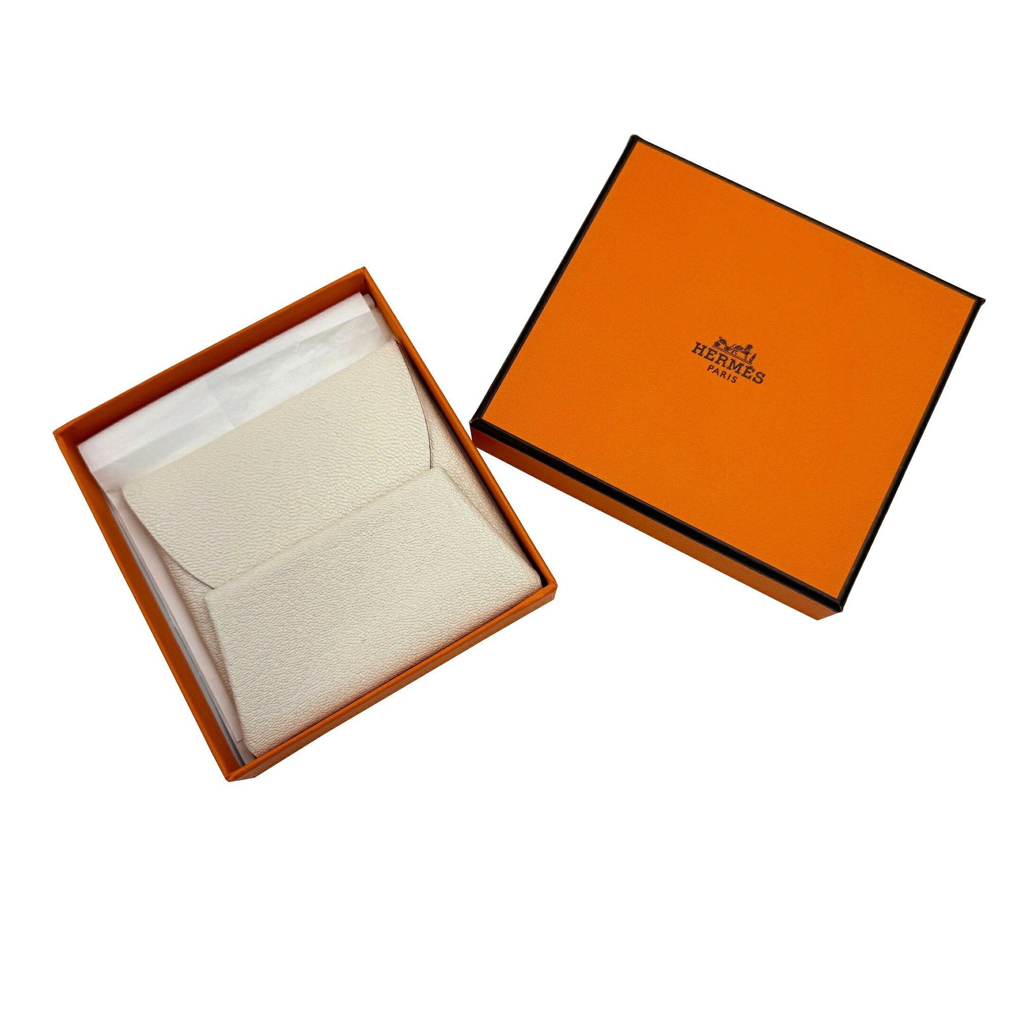 Hermes HERMES Bastia Chevre Cre U Stamp 2022 Wallet/Coin Case Purse Small Item Leather Goods White Women's Men's Size ONE SIZE - 10 Thumbnail