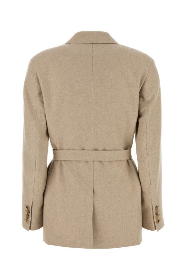 Max Mara Cappuccino Wool Blend Randers Blazer Size M / US 6-8 / IT 42-44 - 4 Thumbnail