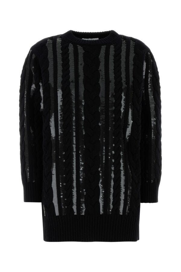 Max Mara Black Wool Blend Mambo Sweater Dress Size XS / US 0-2 / IT 36-38 - 3 Thumbnail