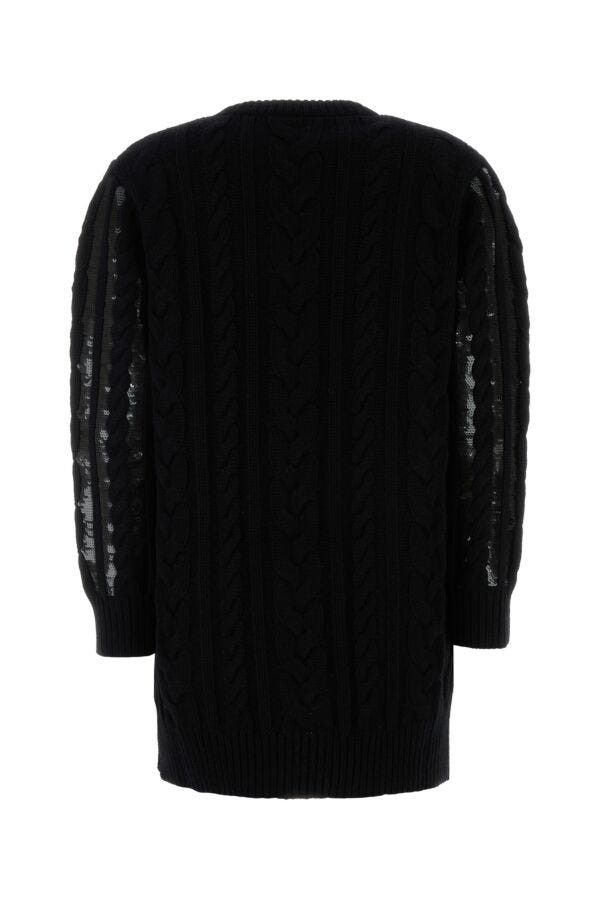 Max Mara Black Wool Blend Mambo Sweater Dress Size XS / US 0-2 / IT 36-38 - 4 Thumbnail