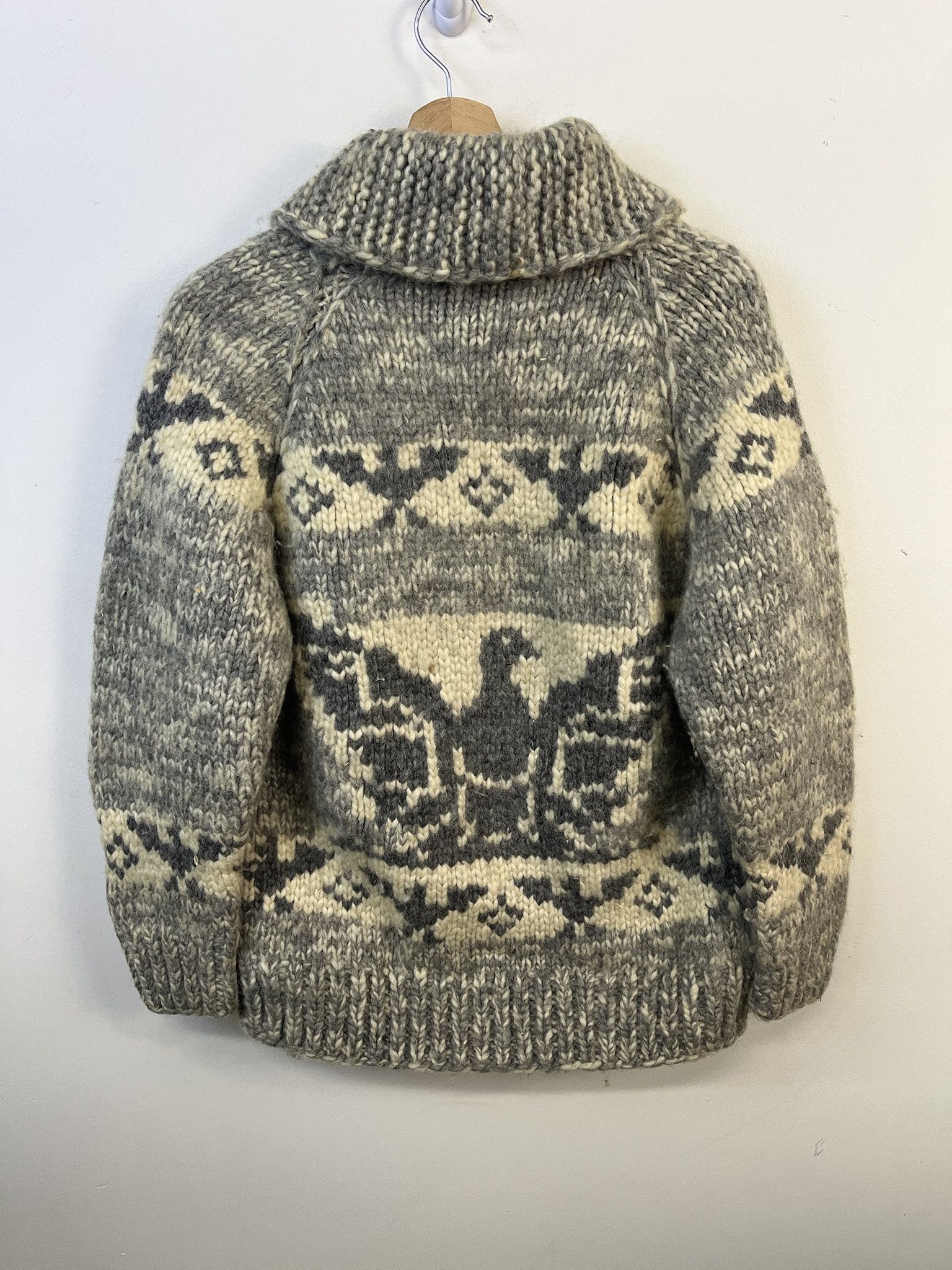 Other Vintage Knit Sweater 1970s Wool Thick Cowichan Knit Zip Sweater Size S Size US S / EU 44-46 / 1 - 2 Thumbnail