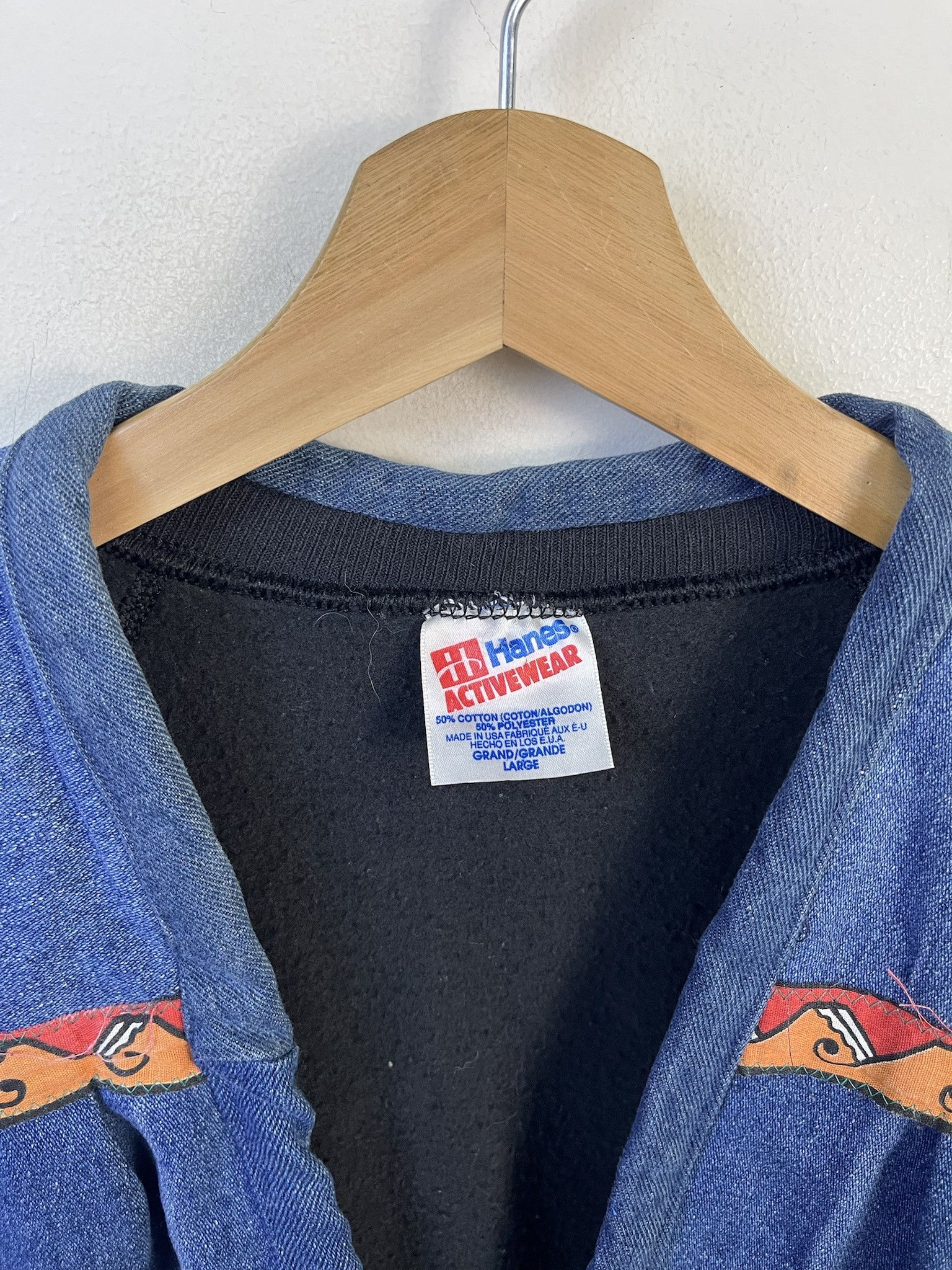 Other Vintage Custom Denim Jacket Sweatshirt Cardigan Y2K Denim Jacket Sweatshirt Size M Size US M / EU 48-50 / 2 - 2 Thumbnail