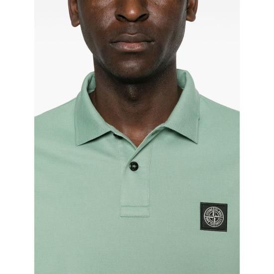Stone Island STONE ISLAND Men Polo Shirts 1522002SC S0017 V005B GREEN Size US L / EU 52-54 / 3 - 3 Thumbnail