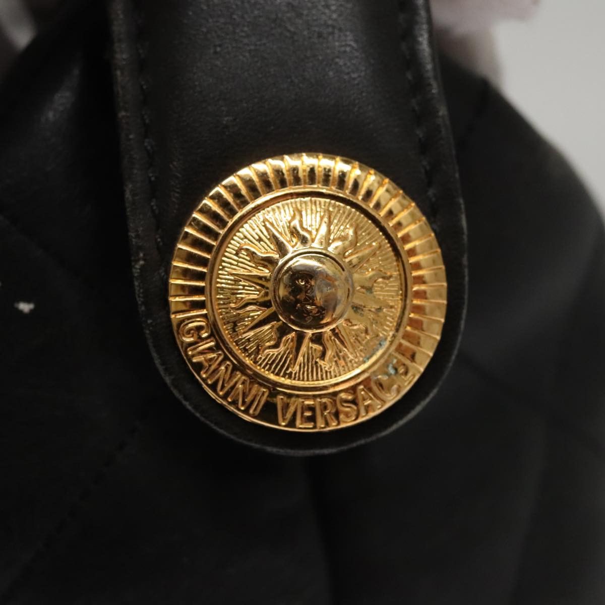 Versace Black Leather Handbag (Pre-Owned) Size ONE SIZE - 19 Thumbnail