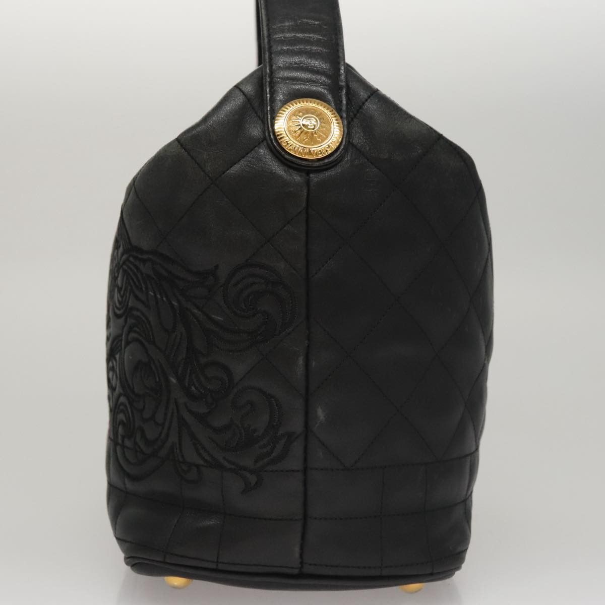 Versace Black Leather Handbag (Pre-Owned) Size ONE SIZE - 3 Thumbnail