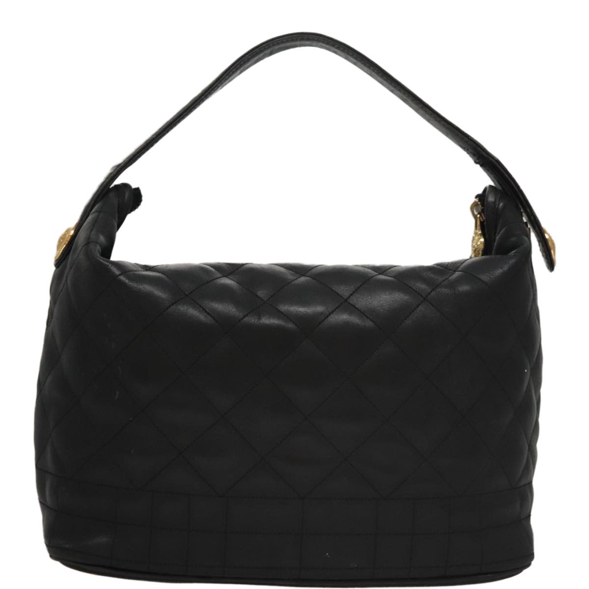 Versace Black Leather Handbag (Pre-Owned) Size ONE SIZE - 2 Thumbnail