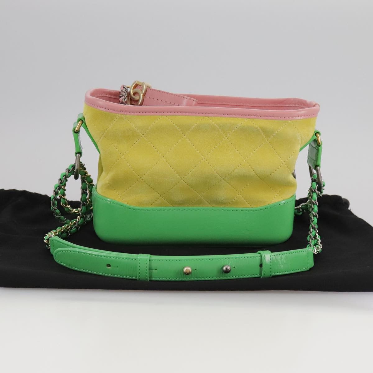 Chanel Gabrielle Yellow Suede Shoulder Bag (Pre-Owned) Size ONE SIZE - 16 Thumbnail