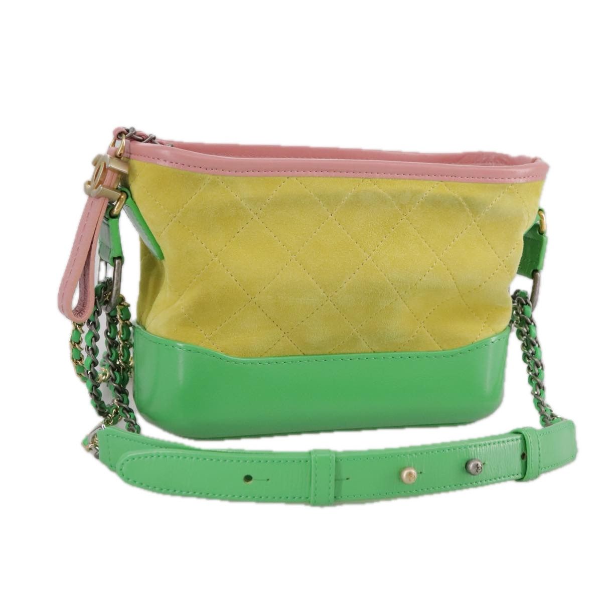 Chanel Gabrielle Yellow Suede Shoulder Bag (Pre-Owned) Size ONE SIZE - 17 Thumbnail