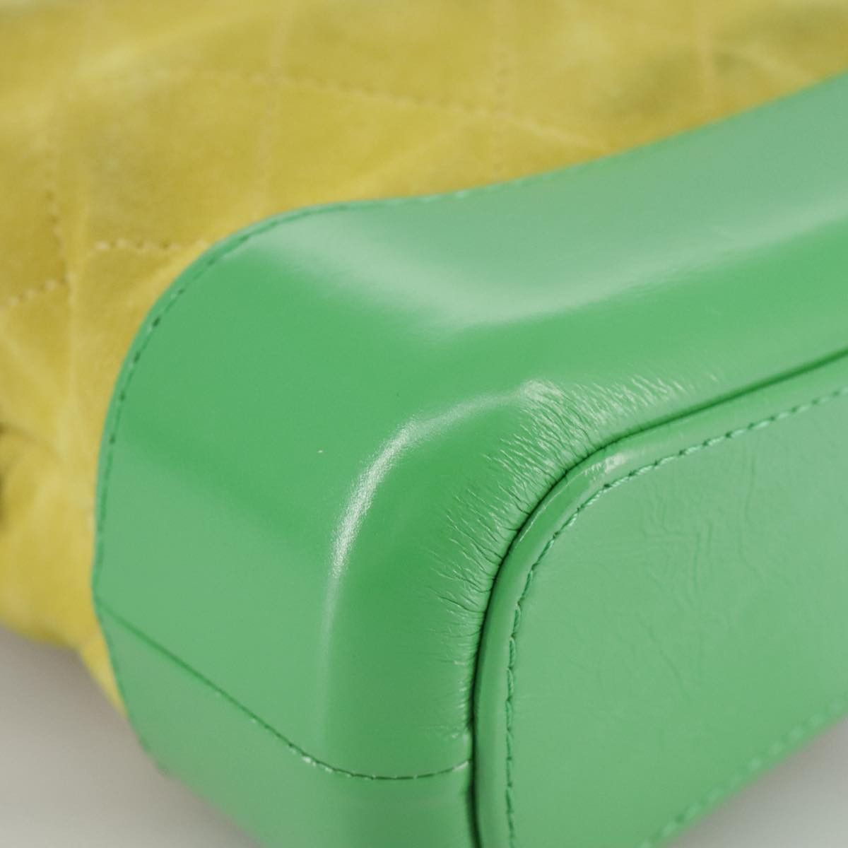 Chanel Gabrielle Yellow Suede Shoulder Bag (Pre-Owned) Size ONE SIZE - 7 Thumbnail