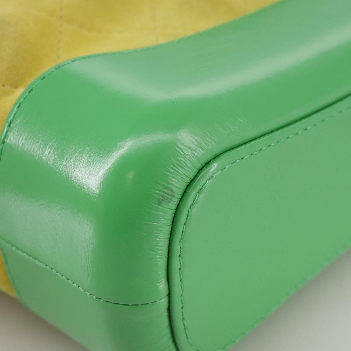 Chanel Gabrielle Yellow Suede Shoulder Bag (Pre-Owned) Size ONE SIZE - 9 Thumbnail
